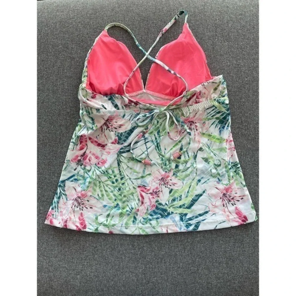 Becca‎ Lush Lagoon Tankini Top amd American Fit Bottoms Size Small